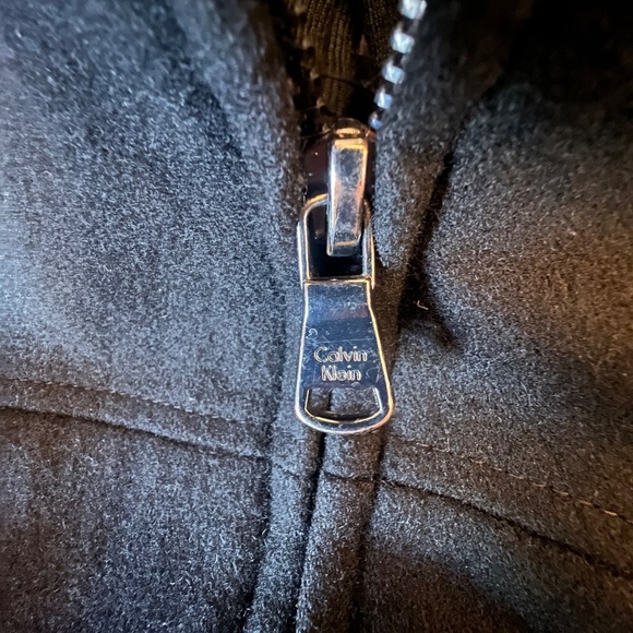 Calvin Klein Men's Wool Blend Coat, Double Zip, Quilted Lined, Size XL - Picture 4 of 16